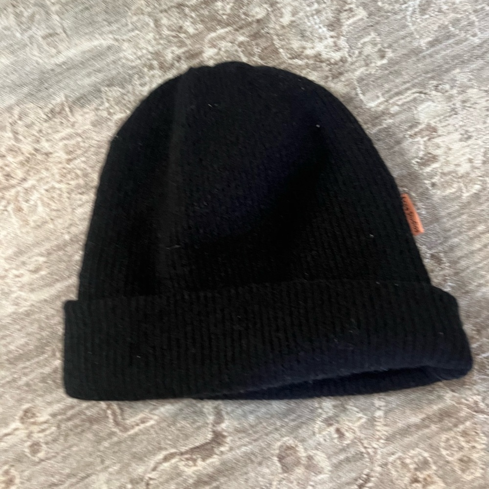 Acne Black Knit Beanie